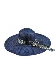 Summer Hollow Ribbon Bow Lady Straw Beach Sun Hat