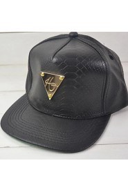 Unisex Leather Baseball Cap , Casual All Seasons