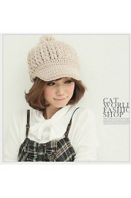 Women Wool Knitting Wool Hat Duck Tongue Hat