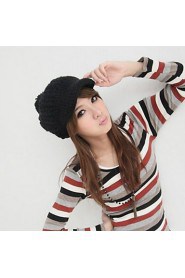 Women Wool Knitting Wool Hat Duck Tongue Hat