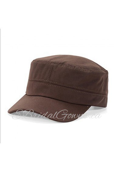 Men's Solid Color Female Summer Outdoor Breathable Cotton Cap Sun Hat