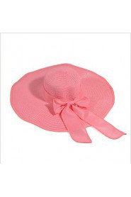 Korea Beach Hat Bow Ribbon