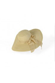 Korea Beach Hat Bow Ribbon