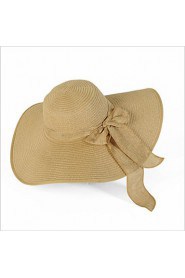 Korea Beach Hat Bow Ribbon