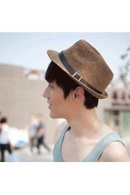 Unisex Straw Solid Fedora Hat,Cute/ Party/ Casual Spring/ Summer/ Fall