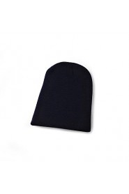 Fluorescent Color Wool Knit Hat Men And Women Hip-hop Head Cap Candy Color Hedging Cap