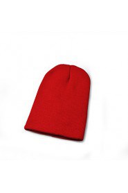 Fluorescent Color Wool Knit Hat Men And Women Hip-hop Head Cap Candy Color Hedging Cap