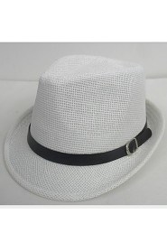 Men Casual Summer Straw Fedora Hat