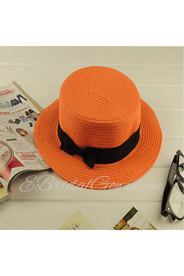 Newest Bow Straw Beach Hat