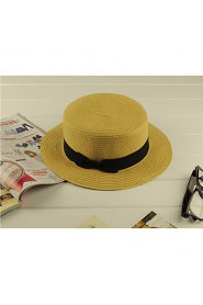 Newest Bow Straw Beach Hat