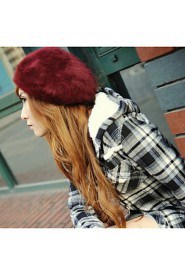 Winter Faux Fur Beret Hat