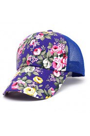 Women's Korean Style Floral Pattern Sport Outdoor Baseball Cap