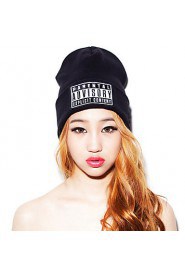 Unisex Knitwear Casual Wool Knitwear Fluorescent Embroidery Hat