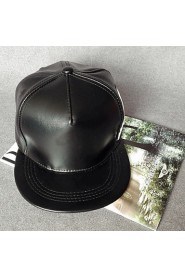 Unisex Leather Stripes Hip-hop Baseball Outdoor Fashion Hat