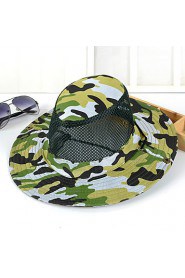 Unisex Casual Outdoor Jungle Camouflage Breathable Mesh Folding Fishing Tourism Cowboy Hat