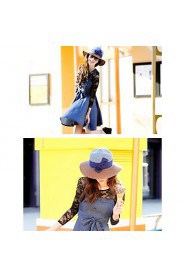 Women's Color Blocking Bow Summer Beach Straw Hat (More Colors)