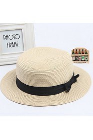 Women Casual Summer Linen Straw Hat