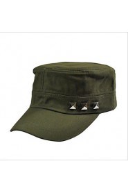 Newest Korean Casual Cotton Flat Cap Rivet