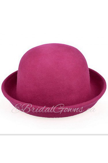 Women Vintage Wool Bowler/Cloche Hat