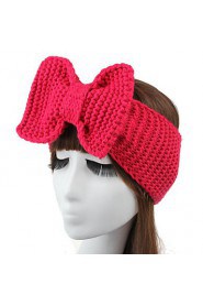 Women's Fashion Knitting Warm Cute Bowknot Hoop Hat