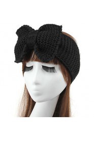 Women's Fashion Knitting Warm Cute Bowknot Hoop Hat