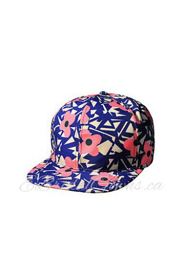 Ms. Spring Flowers Geometric Patterns Printed Fashion Hip-hop Baseball Cap