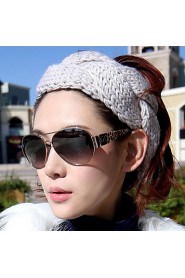 Women's Handmake Twisted Knitting Head Band Tie Cap