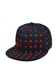 Unisex Cotton Hip-hop Trend of Men Poker Embroidered Cap