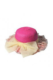 Women Bow Traveling Beach Ms. Summer Straw Hat