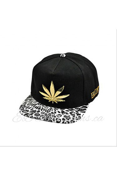 European And American Punk Style Metal Cannabina Leopard Baseball Cap