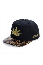 European And American Punk Style Metal Cannabina Leopard Baseball Cap