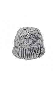 Women Leisure Warm Sweet College Wind Retro Twist Crimping Wool Knitted Bucket Hats