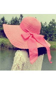 Women Straw Floppy Hat , Casual Summer