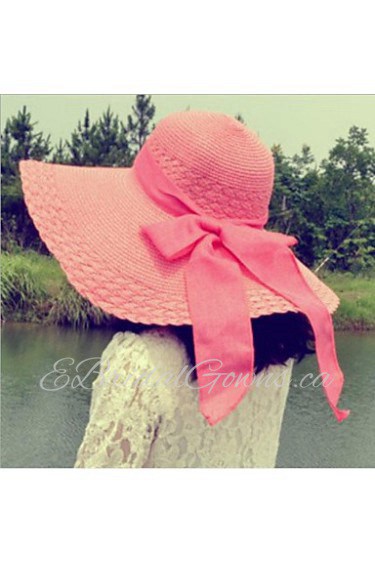 Women Straw Floppy Hat , Casual Summer