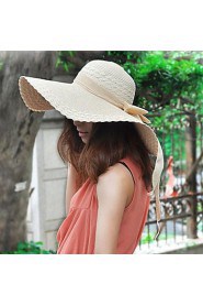 Women Straw Floppy Hat , Casual Summer