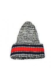 Unisex Knitwear Casual Blending Wool Knitted Couple Hat