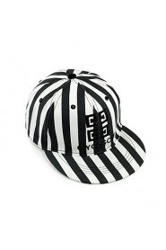 Unisex Vintage Casual Men And Women Black And White Zebra Striped Baseball Cap