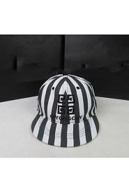 Unisex Vintage Casual Men And Women Black And White Zebra Striped Baseball Cap