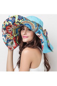 Women Cotton Floppy Hat Facial Hydrating UV Cream,Vintage/ Cute/ Work/ Casual Spring/ Summer