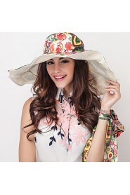 Women Cotton Floppy Hat Facial Hydrating UV Cream,Vintage/ Cute/ Work/ Casual Spring/ Summer