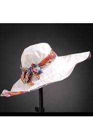 Women Cotton Floppy Hat Facial Hydrating UV Cream,Vintage/ Cute/ Work/ Casual Spring/ Summer