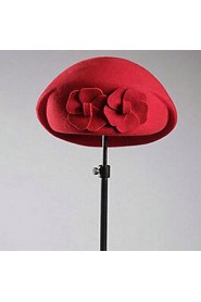 Women's Floral Floral Wool Beret Hat