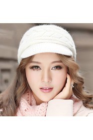 Fashion Winter Knitting Keep Solid Color Twist Warm Cap