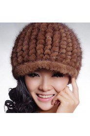 Women Faux Fur Floppy Hat,Casual Winter