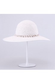 Women Casual Summer Straw Floppy Hat