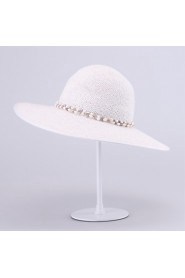 Women Casual Summer Straw Floppy Hat