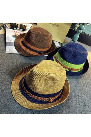 Fashion PC Patchwork Unisex Straw Hat,Casual Spring/ Fall