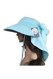 Bowknot Dew Horsetail Sun Hat Outdoor Travel Quick-drying Cap The Cycling Cap The Beach Hat