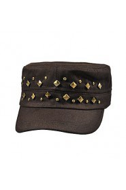 Flat Top hip-hop Fashion Navy Cotton Rivet Army Green Personalized Hat