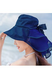 Summer Beach Pure Color Prevented Bask in Outdoor Sports Hat